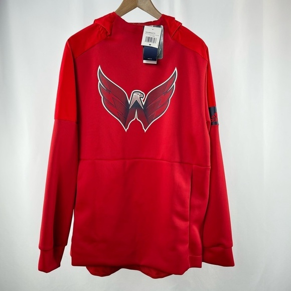 NWT Adidas x Washington Capitals Game Mode NHL Hoodie in Red Size Medium - Picture 3 of 13